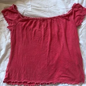 American Eagle off the shoulder cropped top